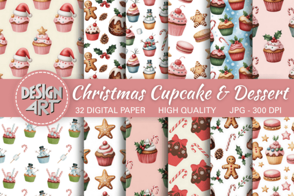 Christmas Cupcake Dessert Pattern: A Festive and Functional Design for Holiday Crafts