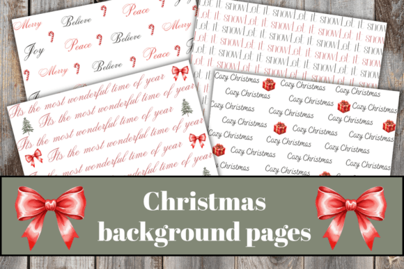 Christmas Words Background Pages: A Practical Guide for Digital Creators
