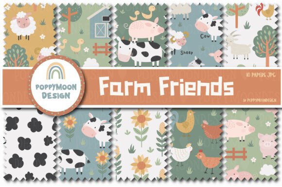 Farm Friends Paper Set: A Versatile Addition to Your Creative Toolkit