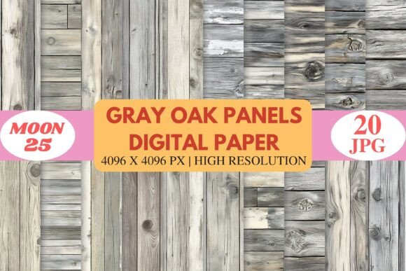 Gray Oak Rustic Wood Panels Pack: Elevate Your Creative Projects with Timeless Charm