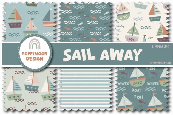 Sail Away Pattern Set: A Creative Voyage into Marine-Inspired Design