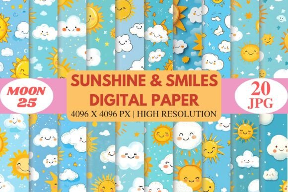 Sunshine Smiles Digital Paper