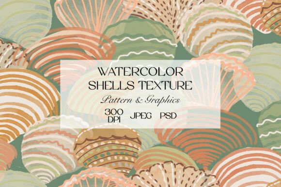 Warm Seashell Wave Pattern: A Versatile Design for Summer Creativity