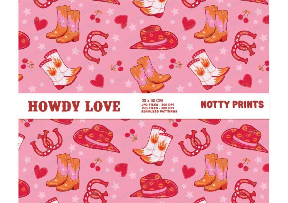 Western Cowgirl Pattern Boots for Creative Projects